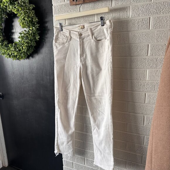 Mother The Rascal Ankle Snippet, White/Cream, 28 - Picture 2 of 14